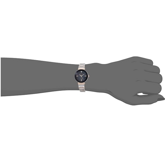 Women\'s Genuine Diamond Dial Bangle Watch Rose Rose Gold /Navy Blue /Silver main image 4